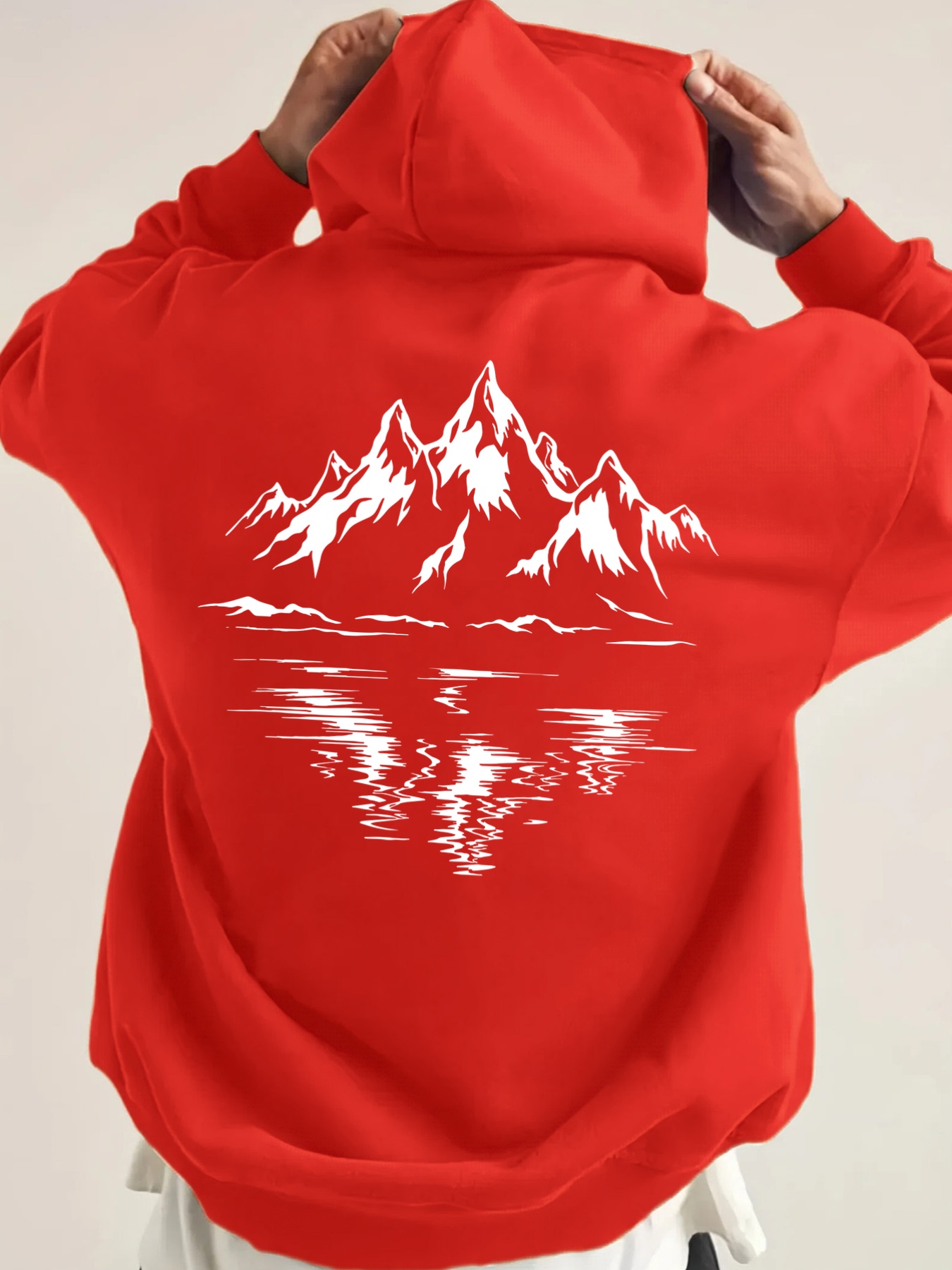 Outdoor Sport Drawing - Felpa con cappuccio da uomo per