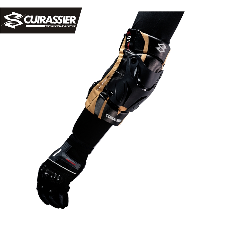 Mtb Elbow Pad - Ginocchiere Moto Cuirassier K01-3 Set ginocchiere