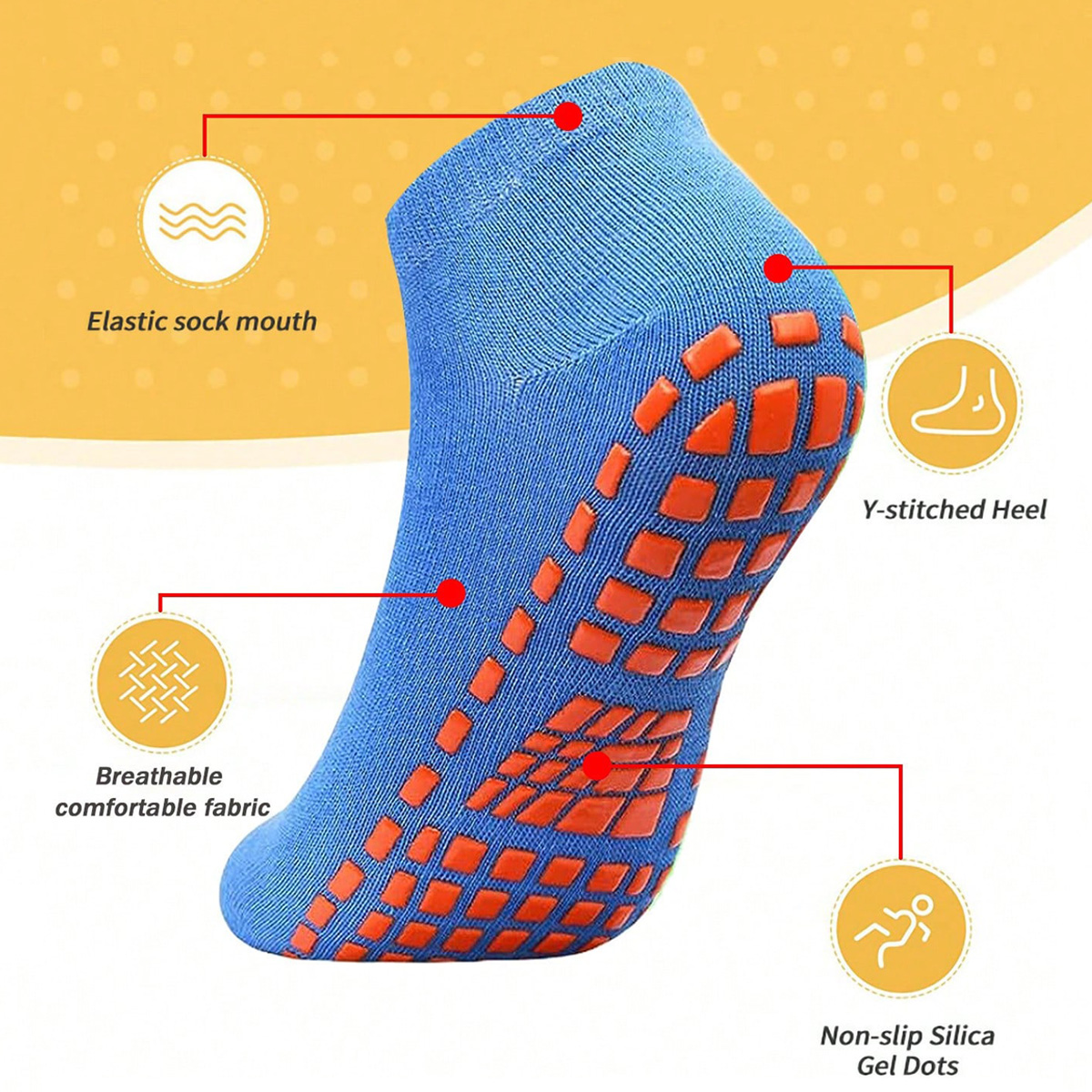 1/4 paio di calzini unisex in  - Trampoline Park Sock recensione e prezzo