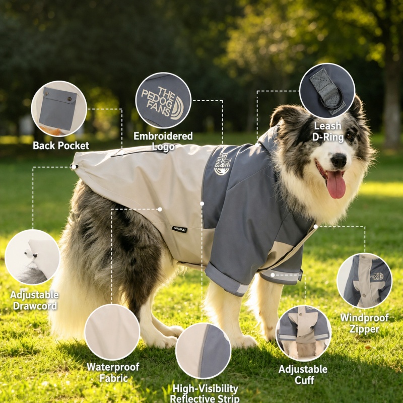 Impermeabile Regolabile per Ca - Outdoor Sport Coat recensione e prezzo